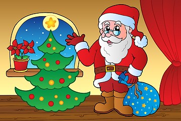 Image showing Santa Claus indoor scene 4