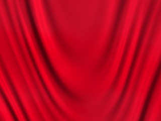 Image showing red textile background