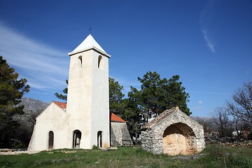 Image showing Beautiful small rural church in Croatia