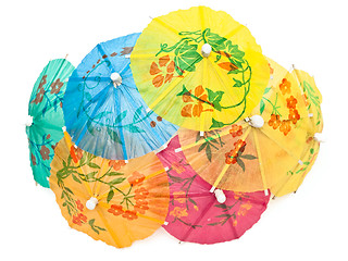 Image showing paper umbrellas