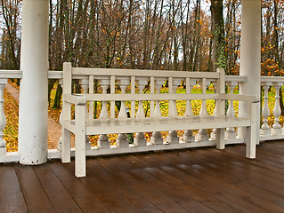 Image showing Outdoors bench 