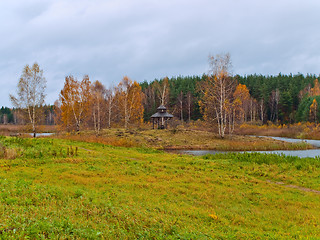 Image showing wooden pavilion