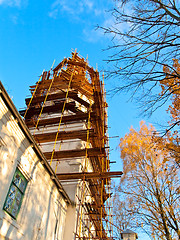 Image showing scaffolding at church