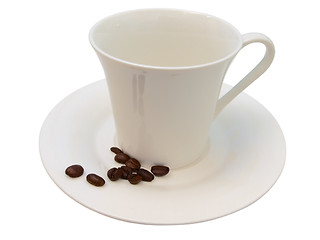 Image showing coffee beans and cup