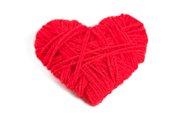 Image showing red thread heart