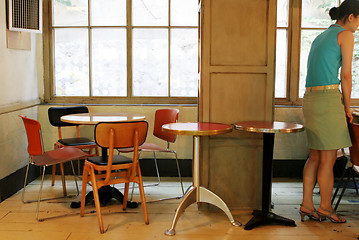 Image showing At a cafe