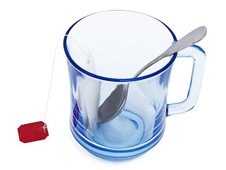 Image showing cup with tea bag