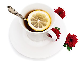 Image showing tea with flower