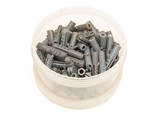 Image showing grey dowel pins