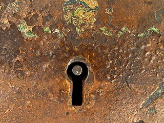 Image showing rusty keyhole