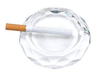 Image showing ashtray and cigarette