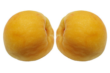 Image showing two apricots