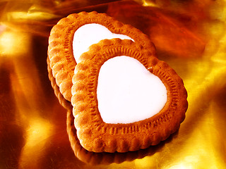 Image showing heart-like biscuits