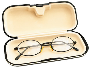 Image showing  eyeglasses in eyeglass case