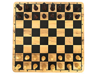 Image showing chess-board with chess