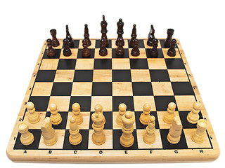 Image showing chess-board and chess