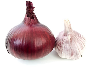 Image showing onion and garlic