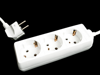 Image showing extension cord at black