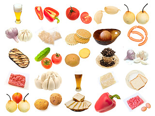 Image showing set from different food items