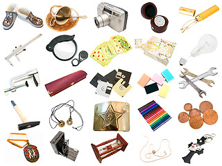 Image showing set from different everyday items