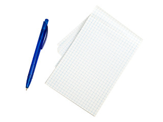 Image showing notepad and pen