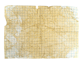 Image showing chequered old paper