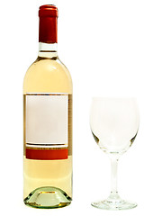 Image showing white wine with wineglass