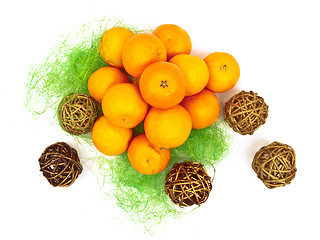 Image showing mandarines decoration