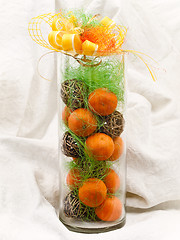 Image showing mandarines decoration