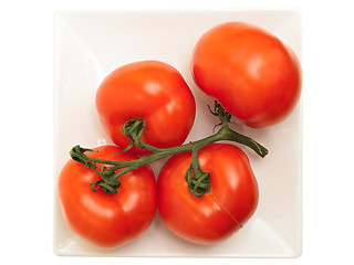 Image showing tomatoes in plate