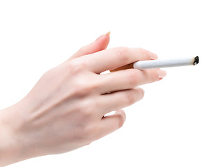 Image showing cigarette in hand