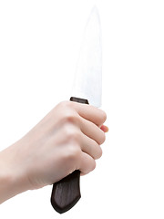 Image showing knife in hand