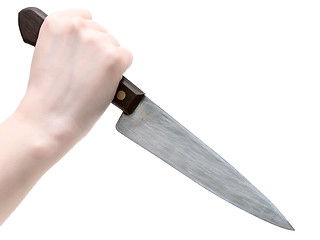 Image showing knife in hand