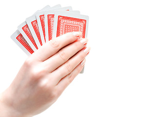 Image showing cards in hand