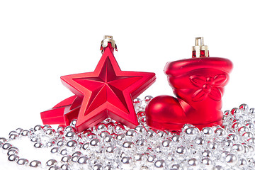 Image showing christmas decoration with tinsel