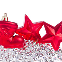 Image showing christmas decoration with tinsel