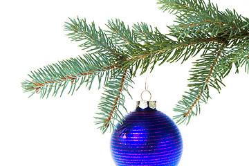 Image showing christmas ball on branch