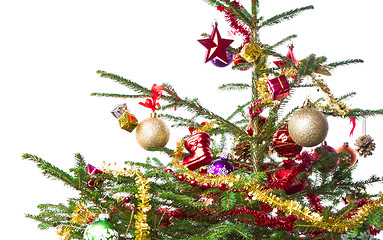 Image showing decorated christmas tree