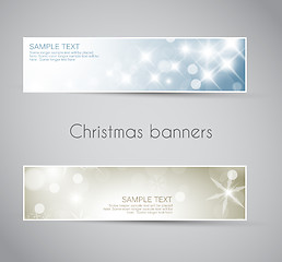 Image showing Set of vector christmas / New Year banners