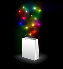 Image showing Vector shopping bag with a surprise