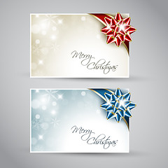 Image showing Set of vector christmas / New Year cards