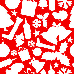 Image showing Seamless vector christmas pattern