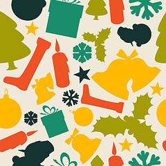 Image showing Seamless vector christmas pattern