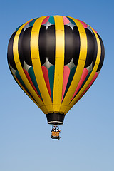Image showing hot air balloon blue sky