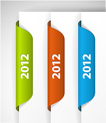 Image showing Vector 2012 Labels / Stickers