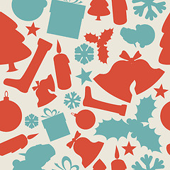 Image showing Seamless vector christmas pattern