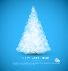 Image showing Vector modern card with abstract christmas tree