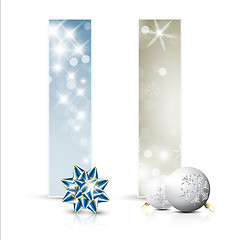 Image showing Set of vector christmas cards or banners