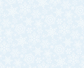 Image showing Christmas vector snowflake pattern