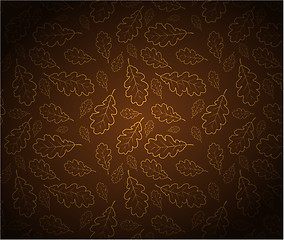 Image showing Oak leafs texture